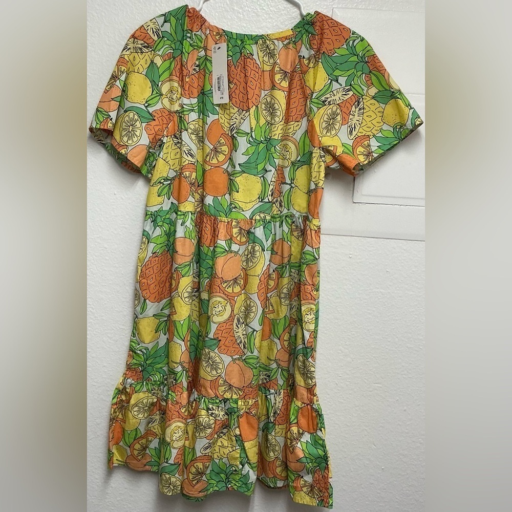 NWT Peyton & Parker Tropical Fruit Print Dress - Picture 3 of 9